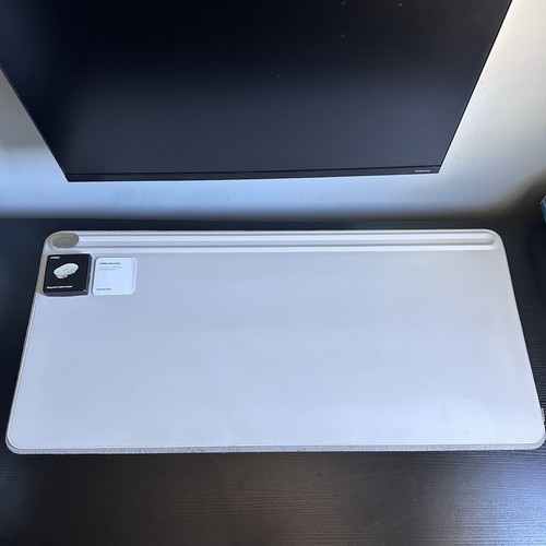 Orbitkey Large Desk Mat Premium Vegan Leather & Recycled PET Felt in Stone