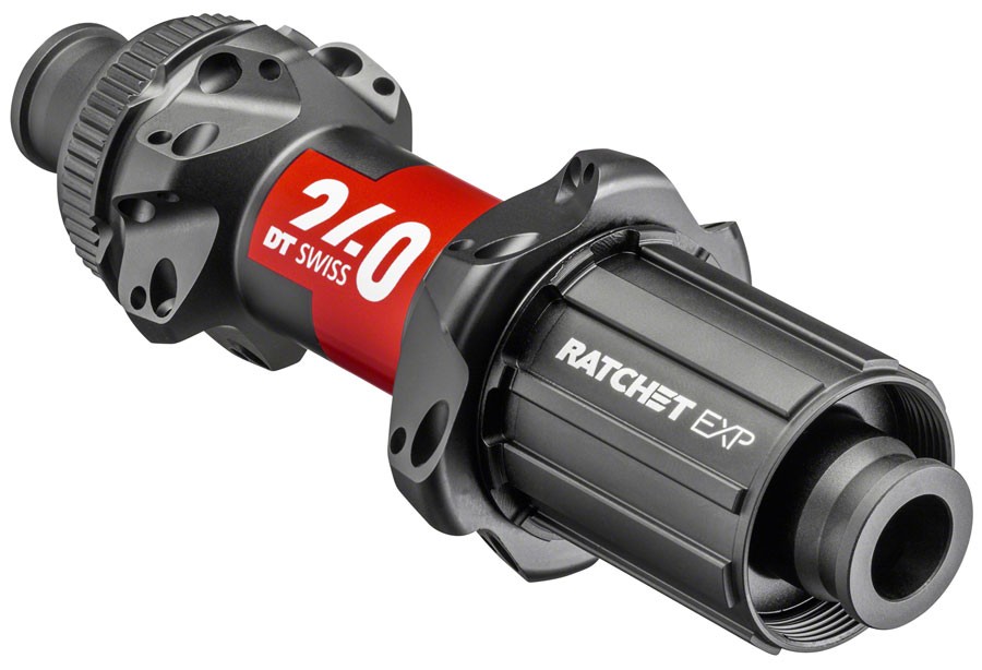 Задняя ступица DT Swiss 240 EXP - 12 x 142 мм с центральным фиксатором HG 11 Road Черный красный 24 часа 86590₽