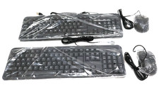 Set of 2 New iMicro KB-US0803 104 -Keys USB Wired Keyboard Mouse Set MO-1008BU