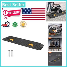 Heavy-Duty Rubber Threshold Ramp - Non-Slip 1" Rise for Safe Mobility Access