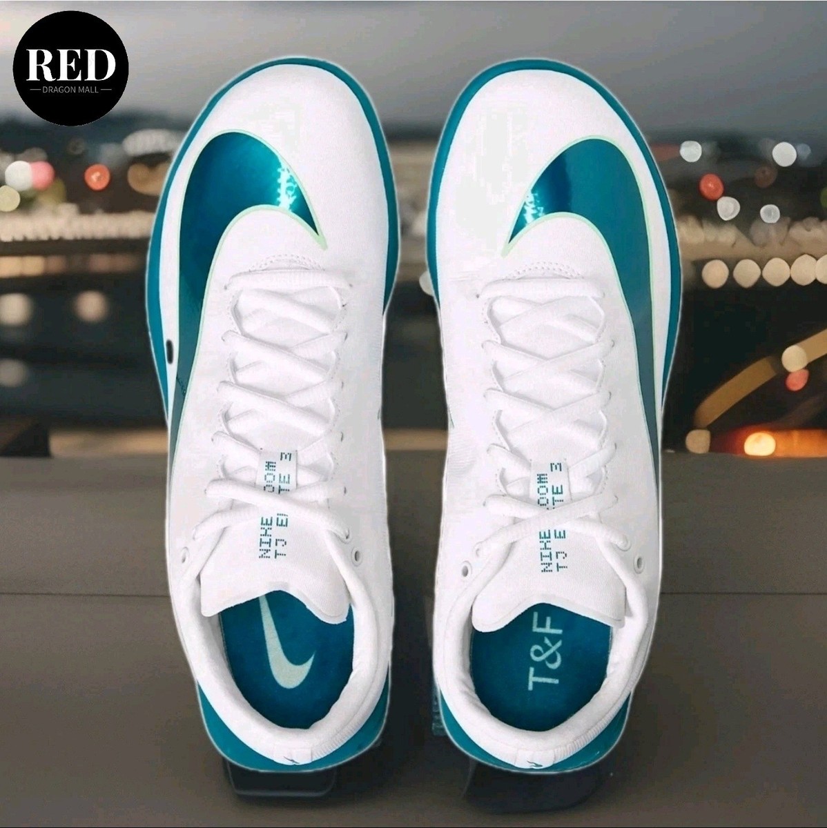 mens 9.5 Nike Zoom Triple Jump Elite 3 White Training Track Shoes HV6425 100 hv6425-100.jpg main image 3