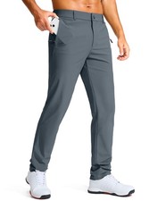 Men's Golf Pants - 30"/32"/34" Slim Fit Stretch Lightweight Dress P... Fast Ship