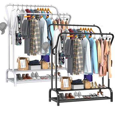 NEU Dual Kleiderstange Super Schwerlast Ganzmetall schwarz/weiß Regal Regal