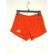 Adidas Own The Run AEROREADY Running Shorts Women s Orange Split Hem Lined S