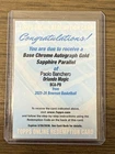 2025 Topps Chrome Paolo Banchero Chrome Autographs (RAW)