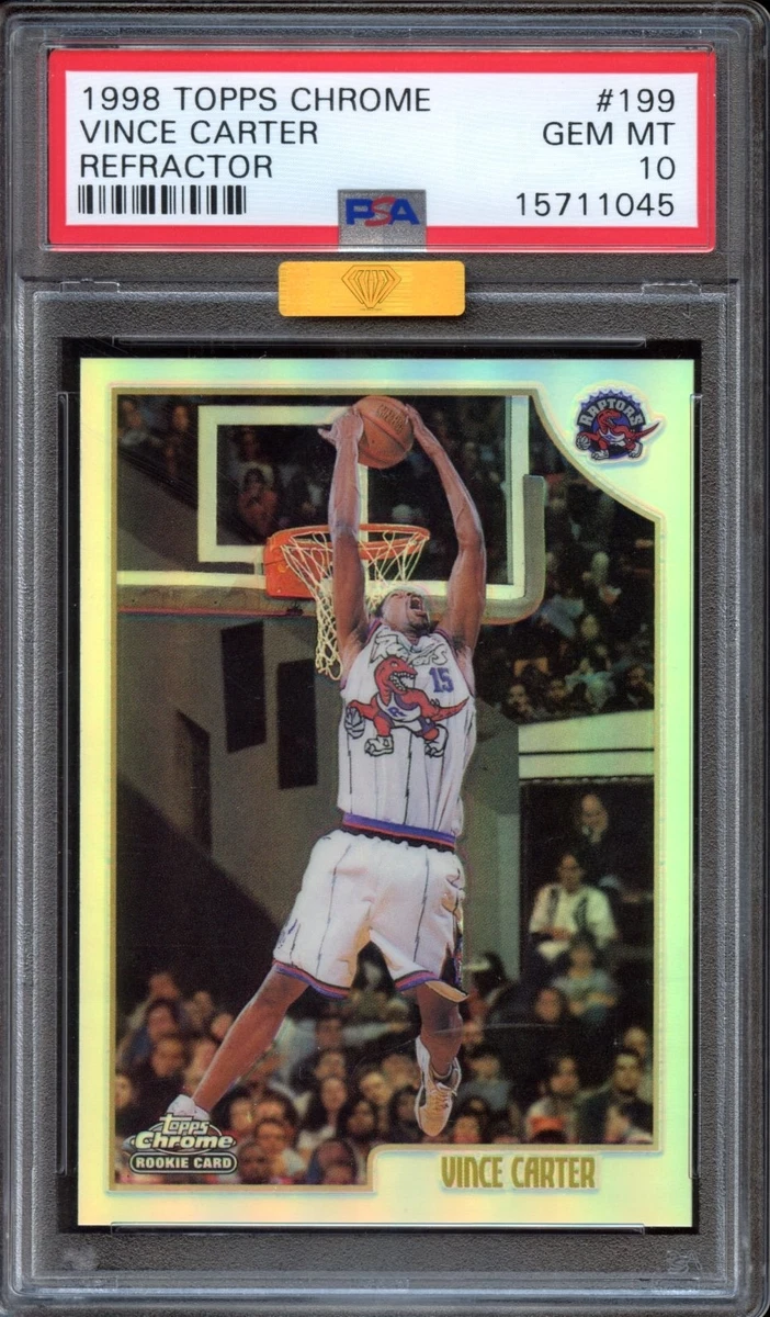 Vince Carter Basketball Grade 10 Rookie Sports Trading Cards