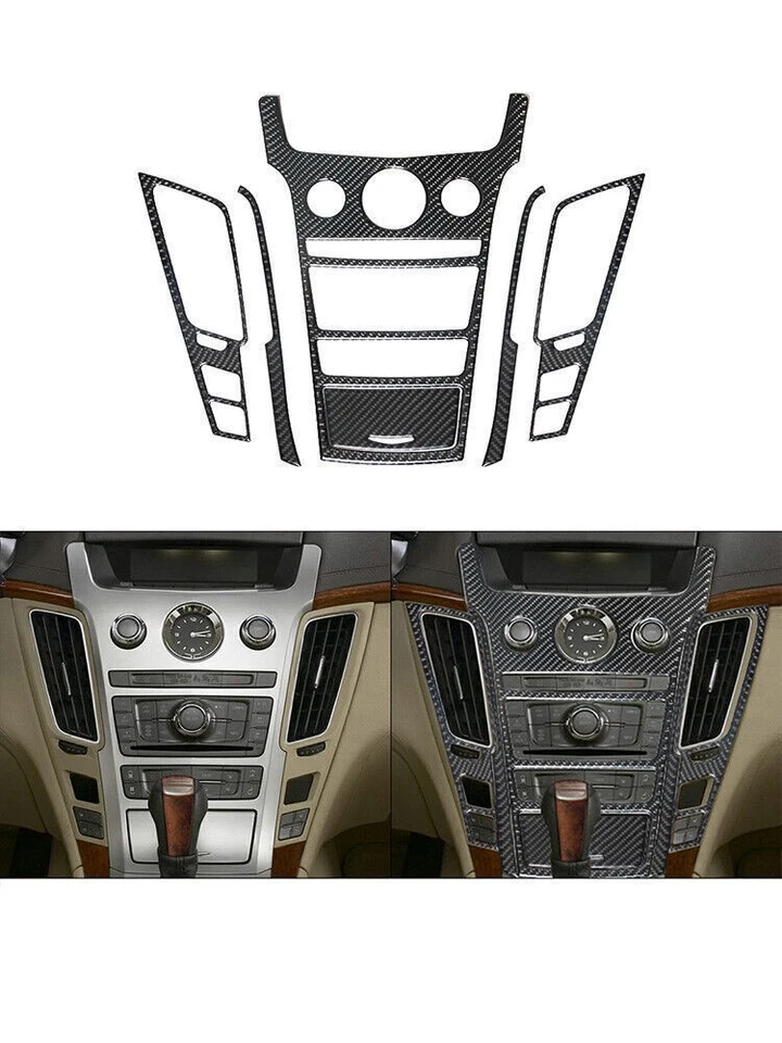 Отделочный чехол из углеродного волокна для центральной консоли CADILLAC CTS SPORT 2008-UP 6 шт. - Изображение 2 из 4