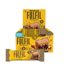 FULFIL Protein Snack Bars, Chocolate Hazelnut Flavored, Gluten Free with 15g ...