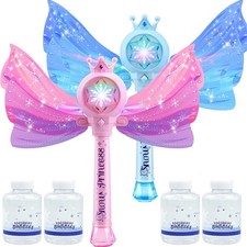 2 Pcs Bubble Wands for Kids Girls - LED Light  Music