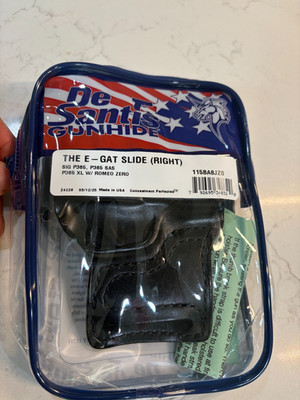 Desantis The E-GAT Slide (Right) Sig P365, X, XL, SAS, XL w Romeo Zero w Bag