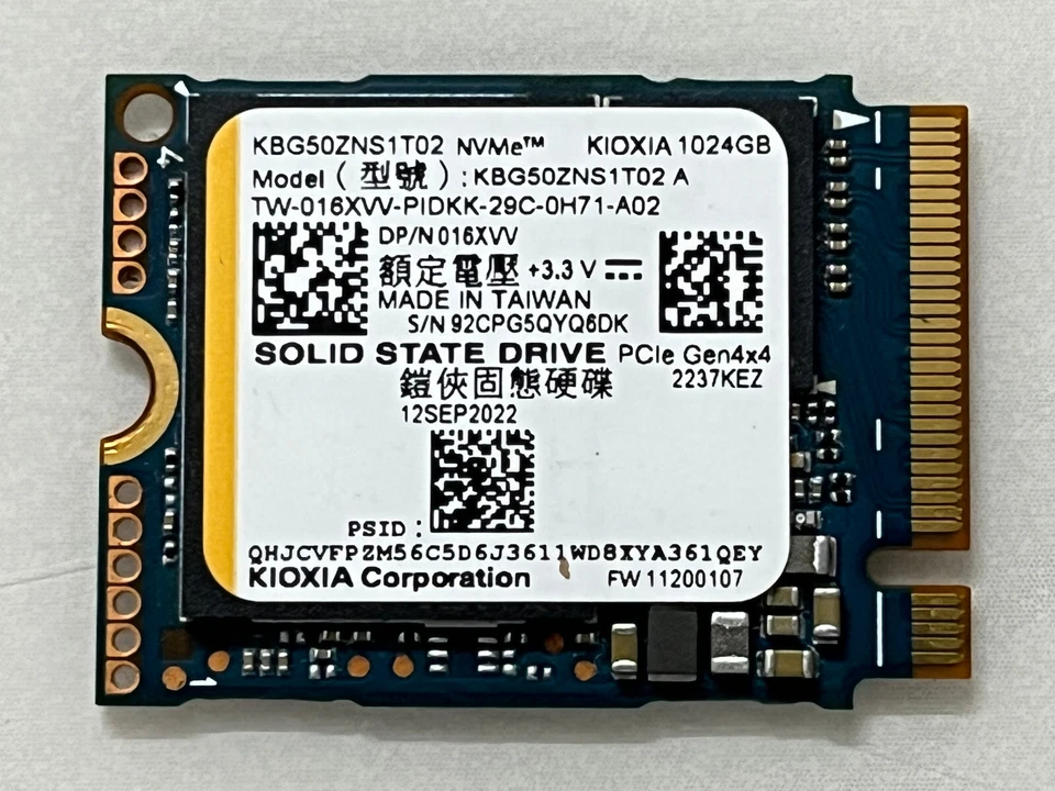 Kioxia BG5 256GB 512GB 1TB M.2 2230 NVMe PCIe Gen4 x 4 Steam Deck Surface Laptop - Image 3 of 4