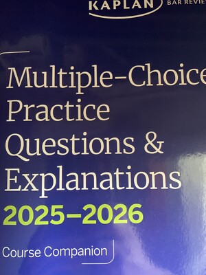 2026 Kaplan Bar MBE Multiple Choice Practice Questions and Explanations & Barbri