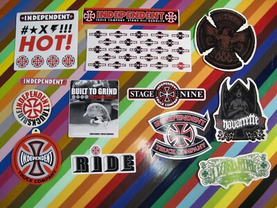 new and soId out Independent Trucks skateboards sticker - Navarette Guzman +