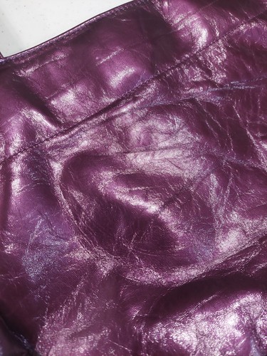 Tinkerbell Shiny Purple Bag Disney Fairies FAB Starpoint Large Tote Purse RARE - Picture 5 of 9