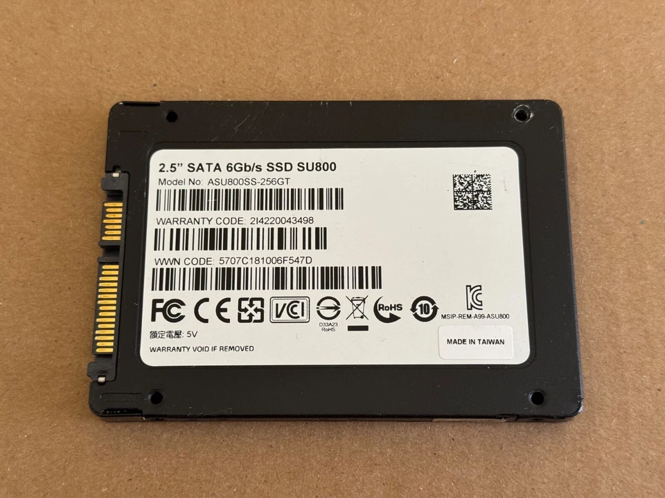 ADATA 256GB Internal 2.5" SSD Solid State Drive Storage Memory **Reformatted** - Image 2 of 3
