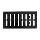 Black Metal Air Vent Grille 300mm x 150mm with Shutter Flat Louvre Duct Cover