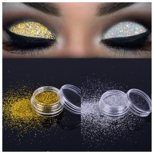 Sparkly Makeup Glitter Loose Powder EyeShadow Silver Eye Shadow Pigment