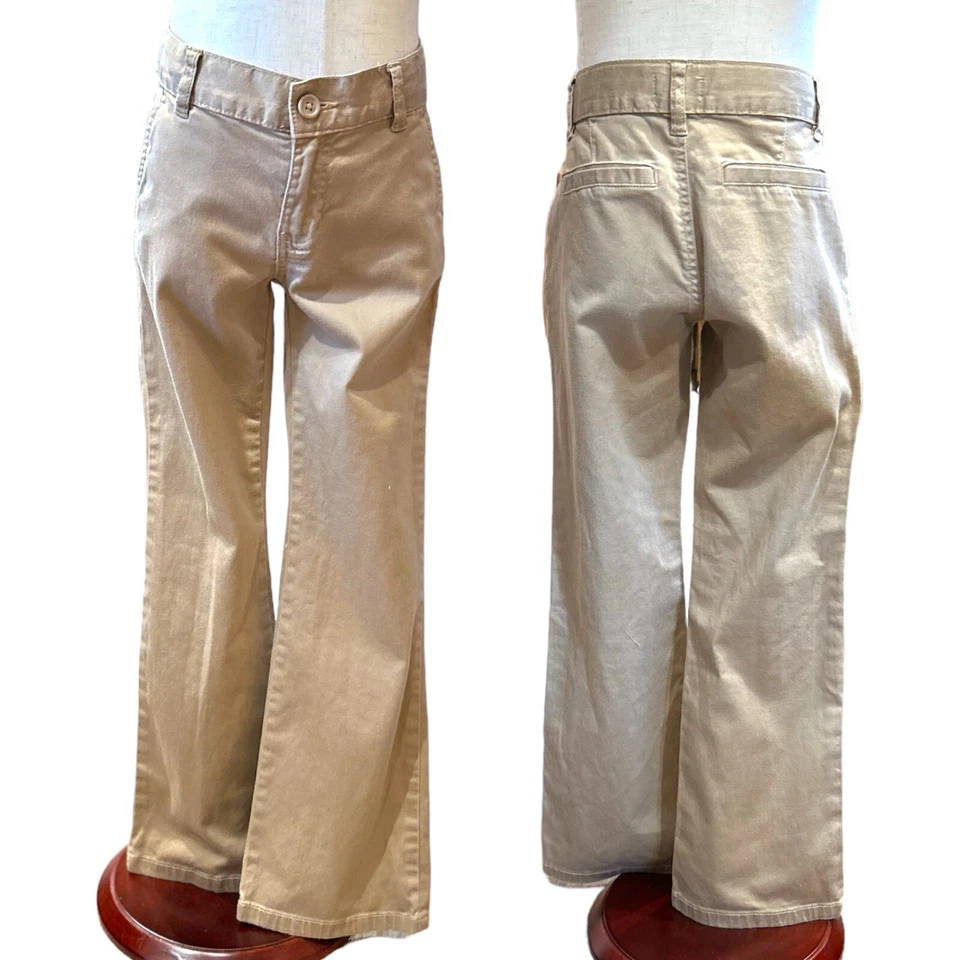 Children’s Place 6x/7 Chinos Button/Zip Adjustable Waistband Unisex Khaki - Image 3 of 4