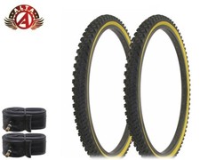 2 ALTA BICYCLE Performance DURABLE 26 x 2.00 GUM WALL MTB KNOBBY Tires w/TUBES.