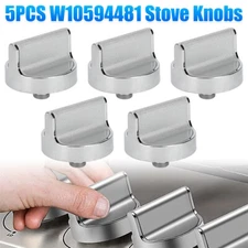 5Pack W10594481 Replace Gas Knobs AP6023301 PS11756643 EAP1059448 for Whirlpool