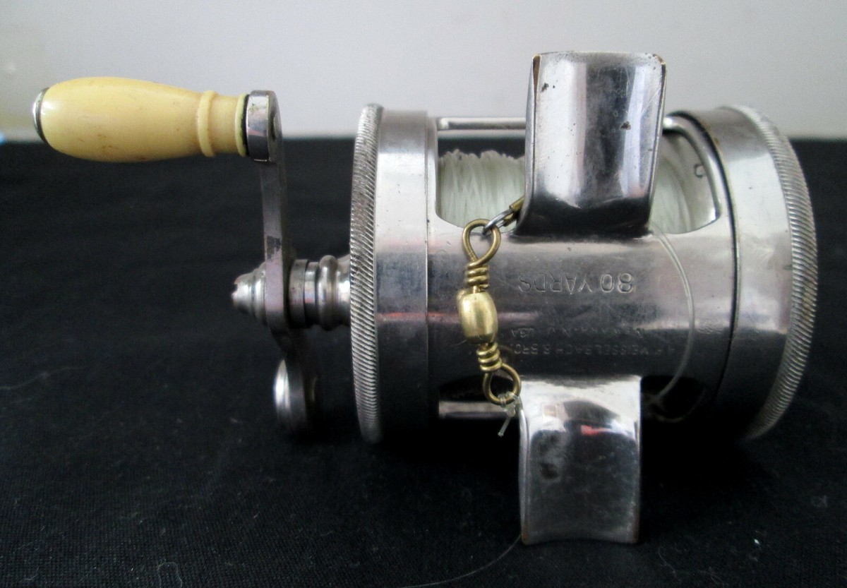 Vintage A.F. Meisselbach Tripart No. 580 Baitcasting Reel Made in