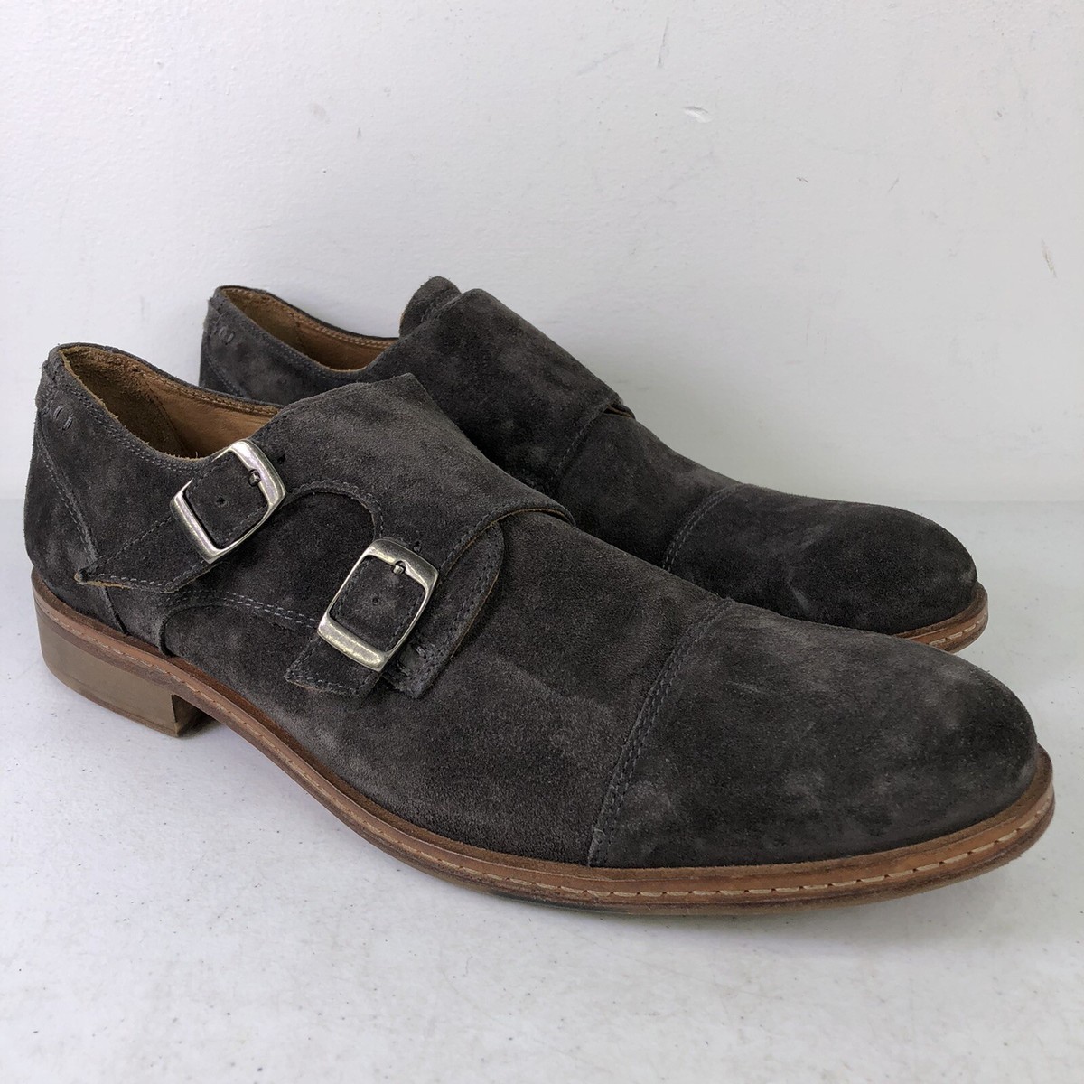 John Varvitos Men’‘s Monaco Monk Strap Oxford Shoes Sz 9.5 Suede $498 John Varvitos Men main image 4