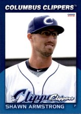 2016 Columbus Clippers Choice 4 Shawn Armstrong Bridgeton North Carolina NC Card