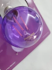 Philips Purple A19 Medium 4W Indoor/Outdoor LED Decorative Party Light (1 Bulb)