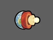 Earth Sticker Core Mantle Crust Waterproof Layers Planet Space Gift NEW