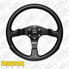 Genuine Momo Competition Black Leather 350mm Steering Wheel 11108365211l