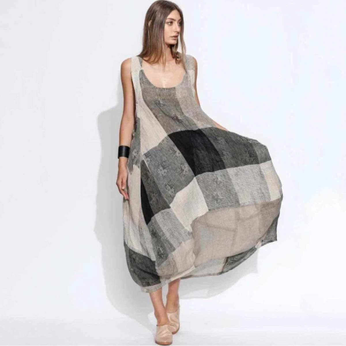 Banana blue linen dress sales