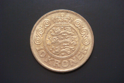 Denmark 10 Kroner, 1989 , Margrethe II | eBay