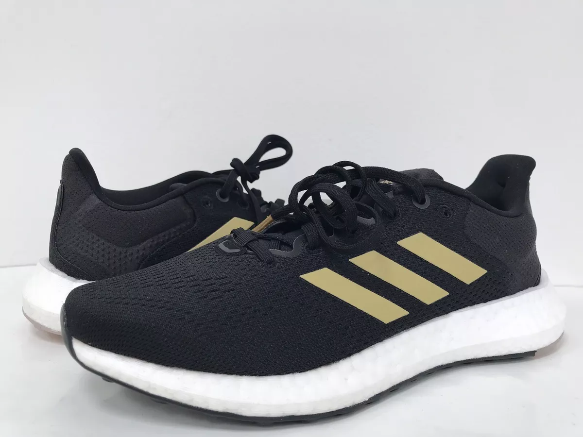 Adidas women's running shoes black and gold cheap
