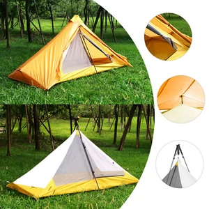 1x Ultra-léger 1 Personne 3/4 Saisons Backpacking Tente Outdoor Randonnée Camping Tente