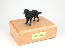 Flat Coated Retriever Pet Funeral Cremation Urn Avail in 3 Dif Colors  4 Sizes