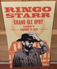OFFICIAL RINGO STARR GRAND OLE OPRY DEBUT POSTER NASHVILLE  2/21/25 THE BEATLES