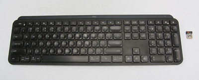 Logitech MX Keys S Wireless Keyboard, Black with backlighting