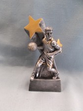 gold male BASKETBALL statue trophy resin Marco superstar RSS103