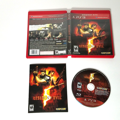 PS3 Resident Evil 5 For PlayStation 3 Network Capcom Excellent Complete In Box - Picture 2 of 6