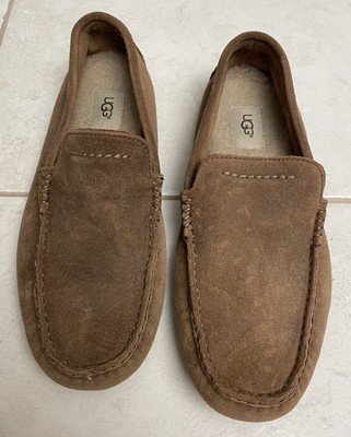 Men's Ugg Tan Suede Henrick Entre Comfort System Driving Loafers Size 9 EUC
