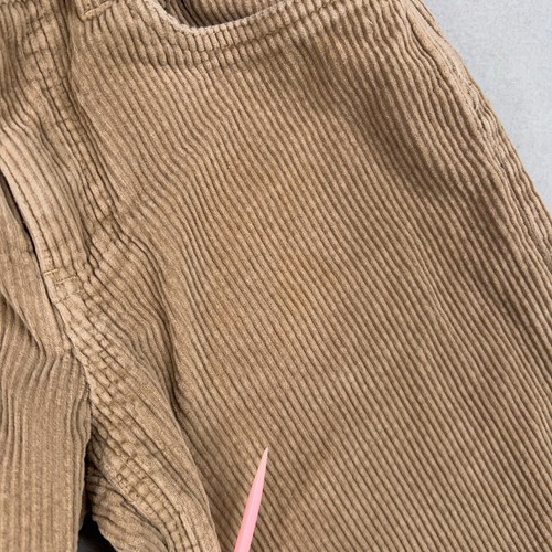 Empyre Pants Boys 24 Beige Relax Corduroy Baggy Loose Street Skate Y2K Kids - Picture 5 of 18