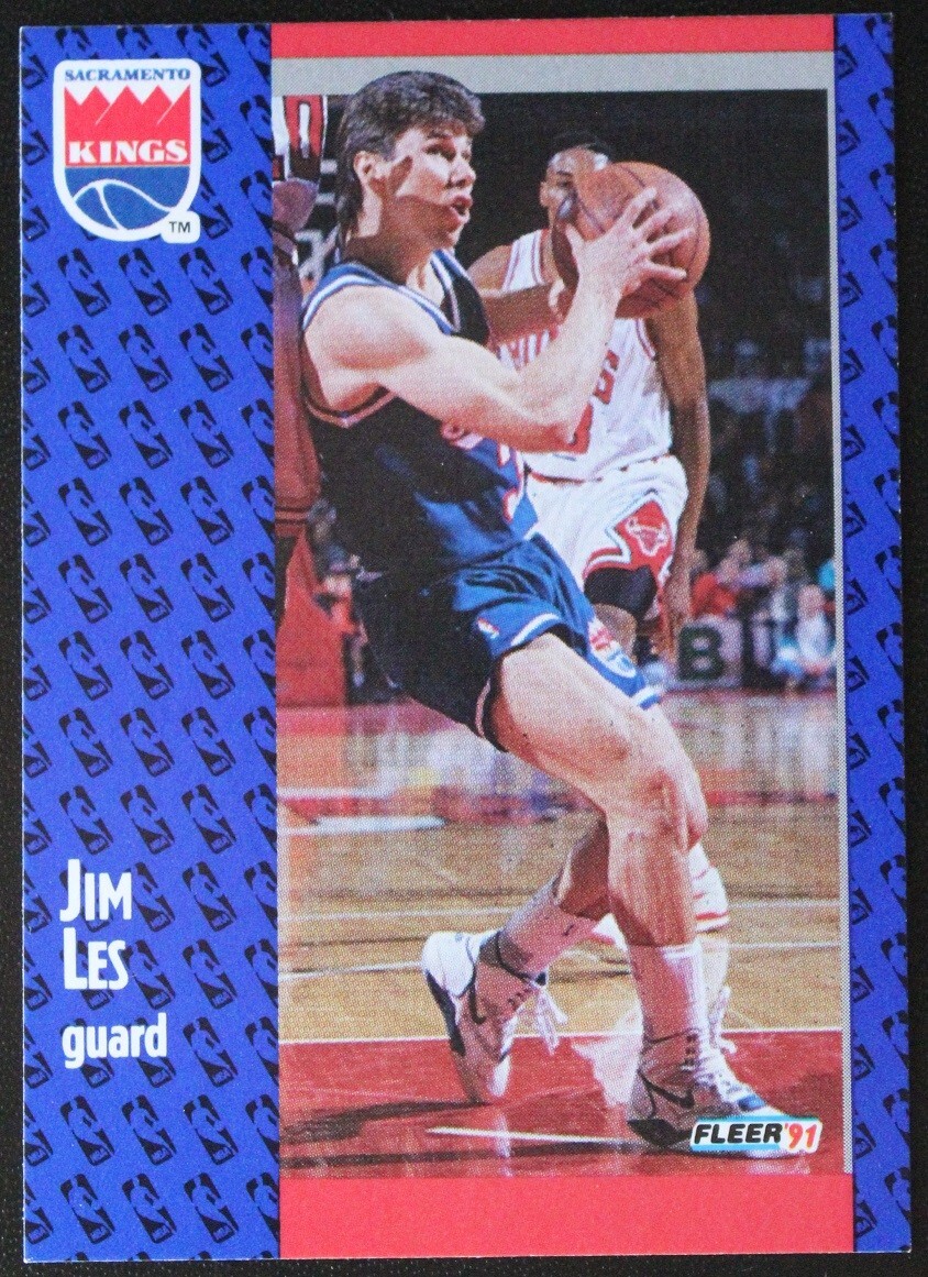 1991-1992 Fleer Jim Les NBA Basketball Trading Sports Card #176 Sacramento Kings