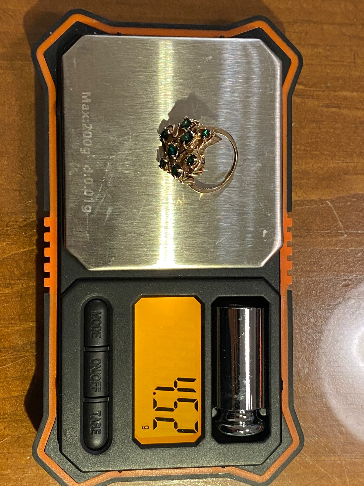 SUPERB 18K Solid Gold - Tsavorite Cluster Fancy C… - image 9