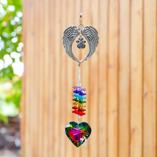 Sympathy Grief Gift for Lose of Loved Ones, Memorial Suncatcher with 45mm Heart - Picture 20 of 84
