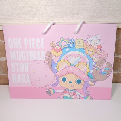 One Piece Chopper Shopping Bag 2 Set Cotton Candy 14in Japan