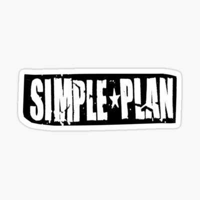 Simple Plan Vinyl Die Cut Sticker