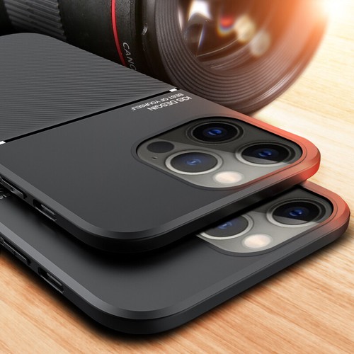Funda metálica de cuero para teléfono para iPhone 16 15 Pro Max 14 13 12 11 XR 8 Plus SE cubierta - Imagen 2 de 17