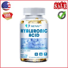 Hyaluronic Acid 850mg Capsules - Skin Hydration  Joint Lubrication Formula 60PC