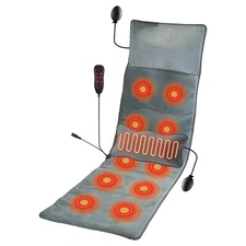 Full Body Massage Mat with Heat, Movable Shiatsu Neck Back Massager Pillow