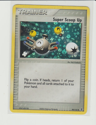 Super Scoop Up Holo Pokemon Trainer Card EX Fire Red Leaf Green 99